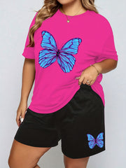 Butterfly Print Pajama Set