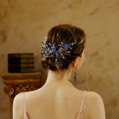 Rhinestone Decor Hair Comb Baroque Style Bridal Wedding Headwear