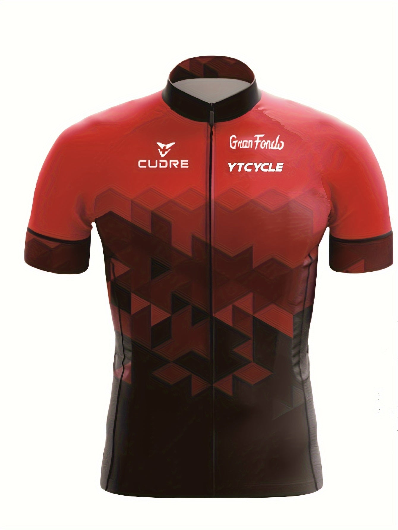 YTCYCLE Men's Geometric Pattern Short Sleeve Cycling Jersey