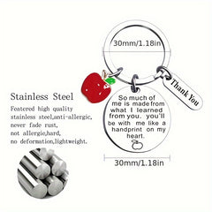 Metal Keychain Keyring Teacher's Gift Christmas Gift