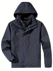 Men's Hooded Trench Coat Winter