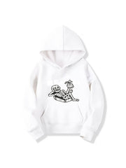 Leisure Skeleton Pattern Smart Hoodie For Girls