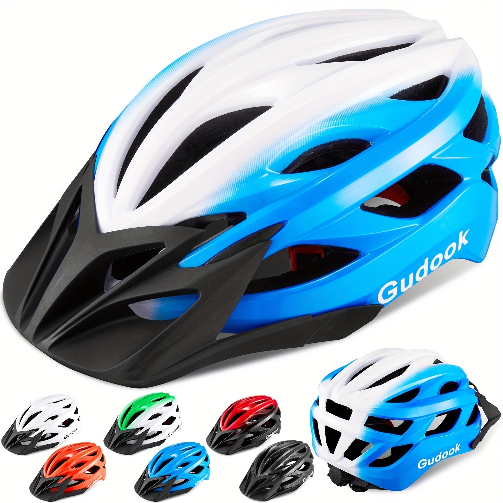 Adult Lightweight Bike Helmet Men Women Comfort With Pads&Visor