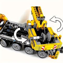 1012pcs Urban Series Engineering Vehicle Building Set with Crane and Bucket