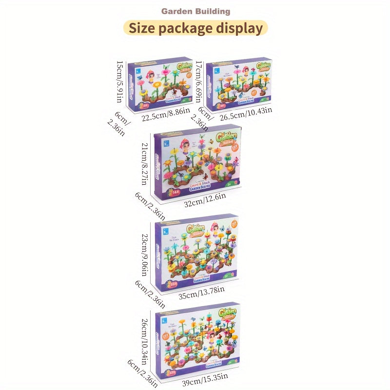 Kids DIY Flower Arrangement Building Blocks Set Creative Garden Construction Toy