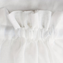 French Door Curtain Semi Transparent Gauze Binding Rope