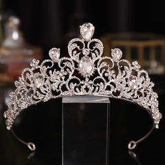 Rhinestone Bridal Tiara Crown Headband for Women Wedding Hair Jewelry