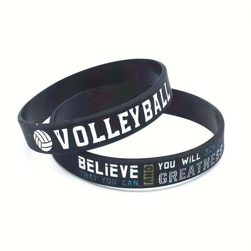 1Pcs 3Pcs Bball Believe You Can Victory Winners Never Quit Silicone Bracelet