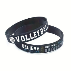 1Pcs 3Pcs Bball Believe You Can Victory Winners Never Quit Silicone Bracelet