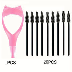 Eyelash Extension Kit with Mascara Shield Applicator & 20 Mascara Wands