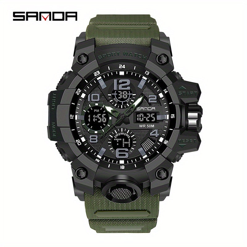 Waterproof Digital LED Outdoor Military Men's Watch