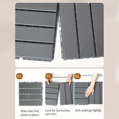 Plastic Self-Installed Balcony Terrace Garden Floor