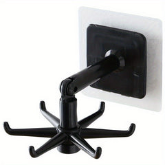 Waterproof 360 Rotating Folding Hook Self Adhesive