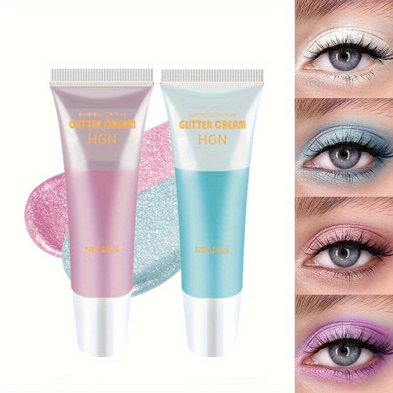 Colorful Glitter Liquid Eyeshadow Stick Cream Purple Makeup