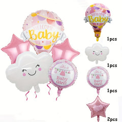 5pcs Baby Birthday Balloon Sets for Year Arrangement Party