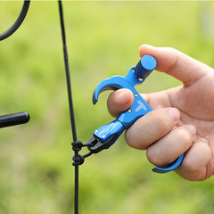 Archery Bow Release Aid 360 Rotating 4 Finger Release For Compound Bow