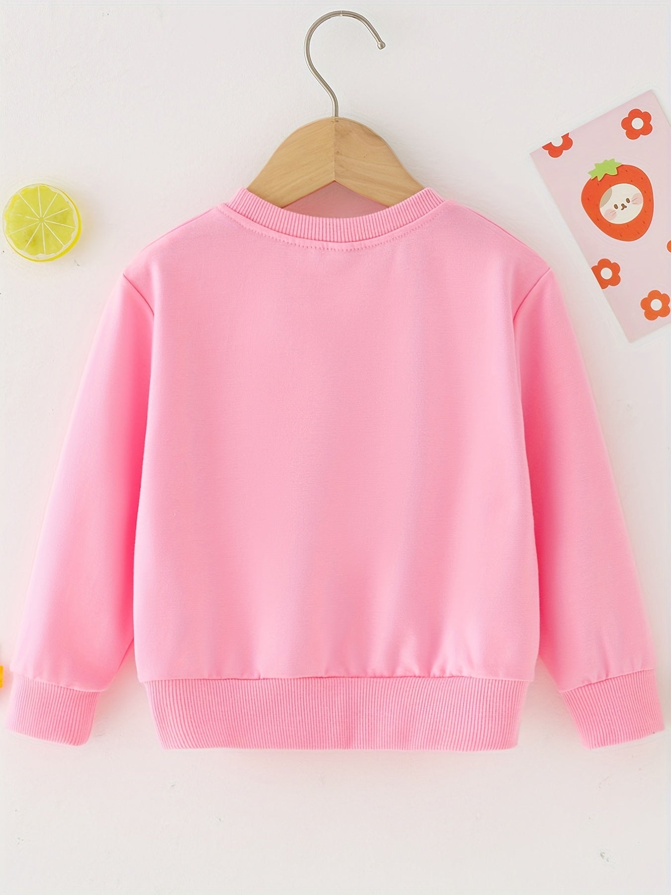 Girls Purple Dinosaur Print Sweatshirt Top for Casual Outfit