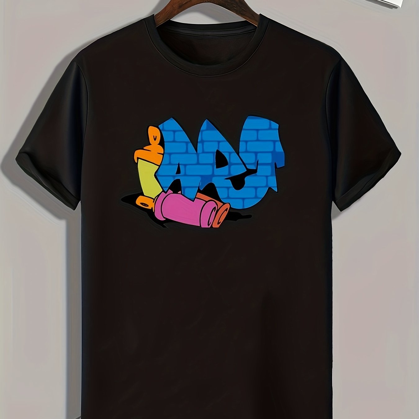 Cartoon Print Men's Graphic T shirt Casual Comfy Tees For Summer