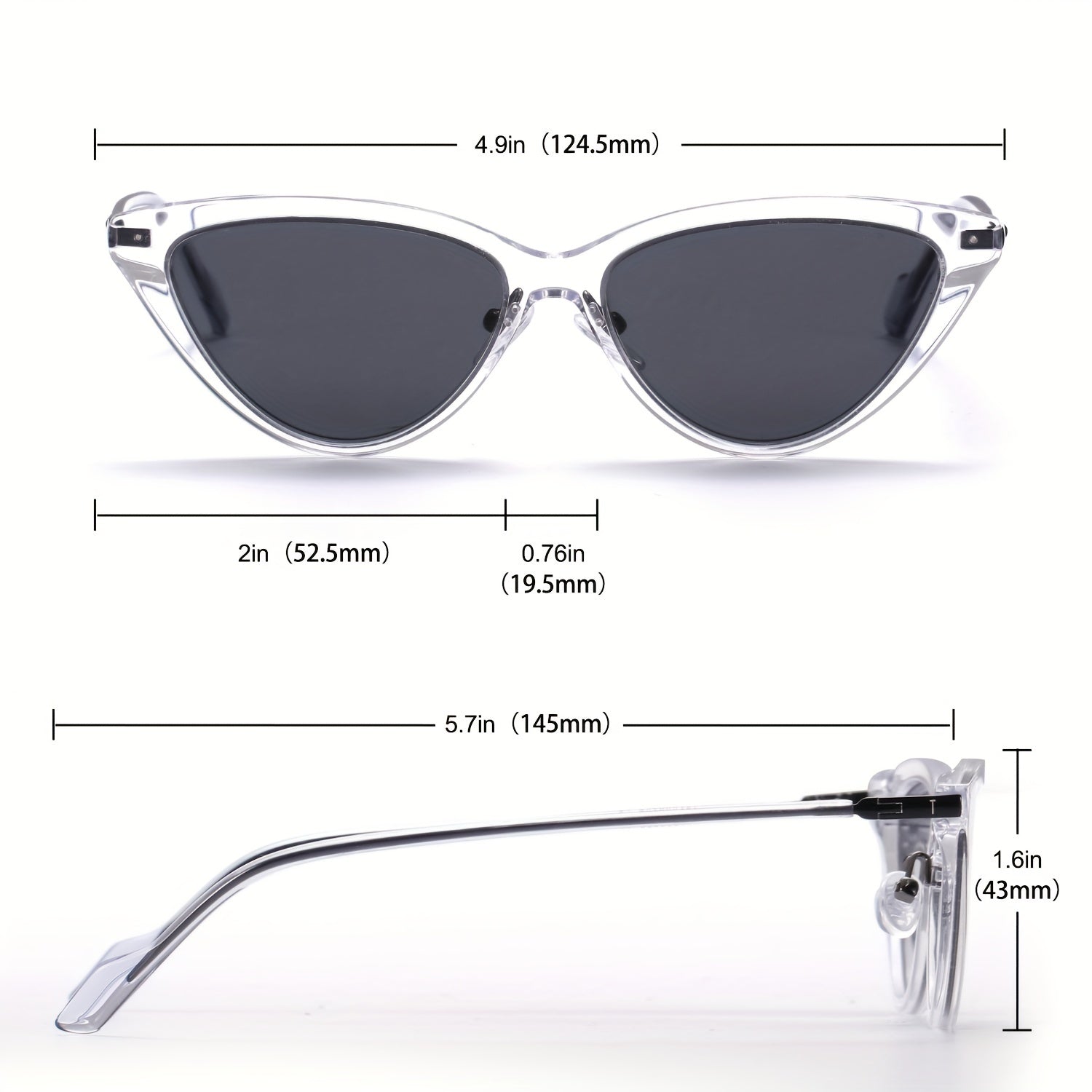 Men's Cat Eye Frame Sunglasses for UV Protection