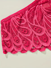 3 Pack Plus Size Lace High Stretch Briefs Set Women's Plus Solid Paisley Panties