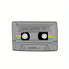 Girl's Cartoon Cassette Badge Denim Bag Accessory