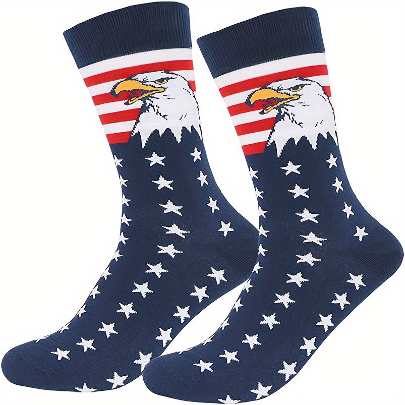 American Flag Pattern Socks for Men or Women - Patriotic 4th of July Freedom
