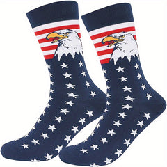 American Flag Pattern Socks for Men or Women - Patriotic 4th of July Freedom