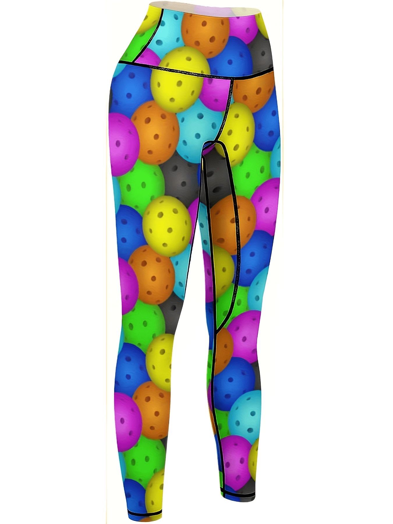 Colorful Print Yoga Leggings High Waist Tummy Control Sports Running Leggings