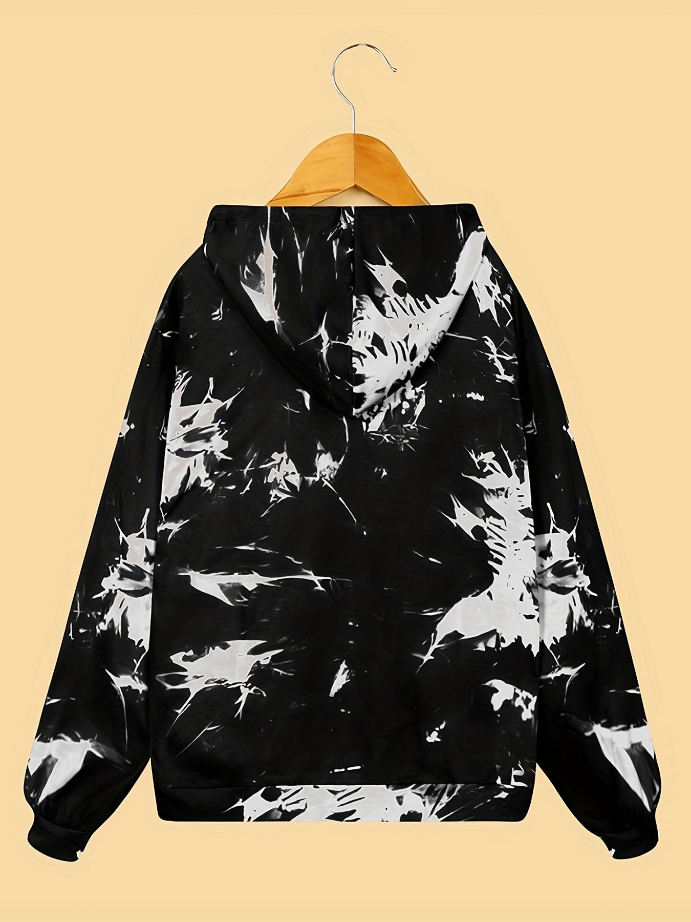 Halloween Skeleton Graphic Long Sleeve Hooded Sweatshirt Women's Sports Hoodie