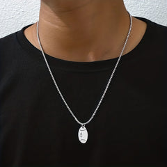 Rugby Men's Stainless Steel Necklace Football Necklace Gift