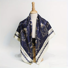 Floral Paisley Print Square Scarf Silk Neck Scarf Head Wrap Bandana