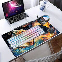 Large Gaming Mouse Pad for Computer Laptop 24x14in Non Slip Rubber Base