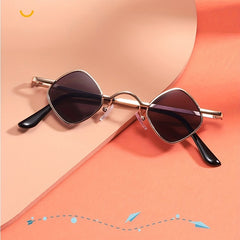 Boy's Retro Small Frame Sunglasses Hip Hop Show Travel Photo Prop