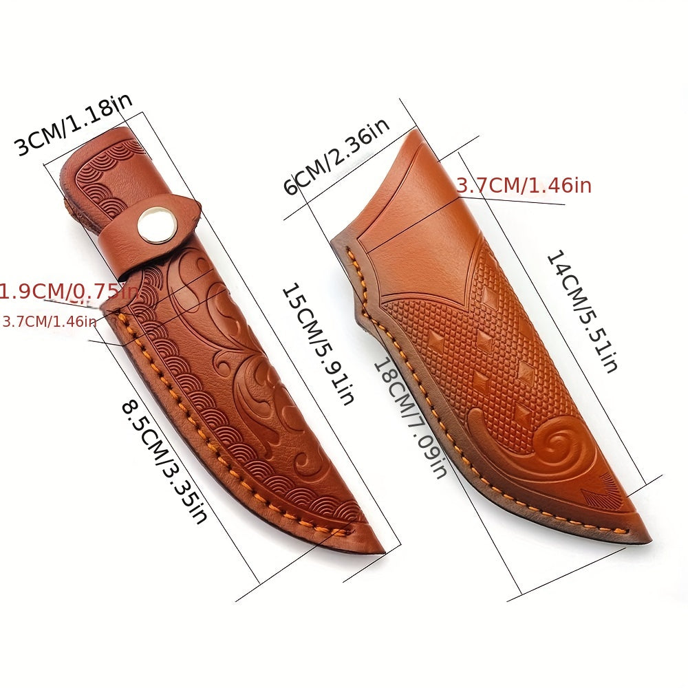 Leather Flashlight Belt Loop Scabbard Tool Holder