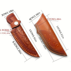 Leather Flashlight Belt Loop Scabbard Tool Holder