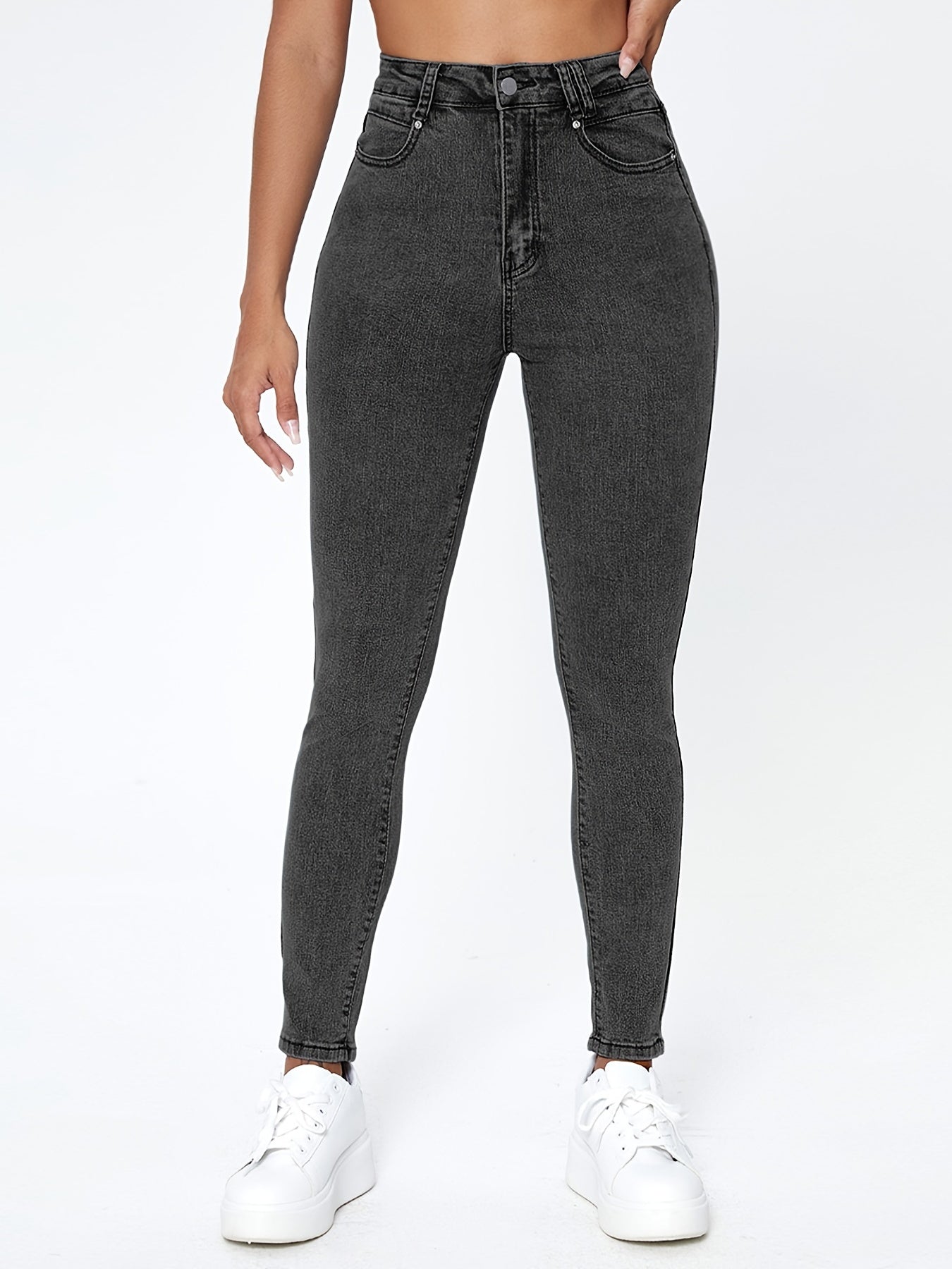 High Stretch Skinny Jeans Slim Fit Denim Pants