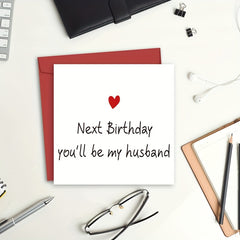 Funny Fiance Birthday Card For Him Husband Card Romantic Love Card