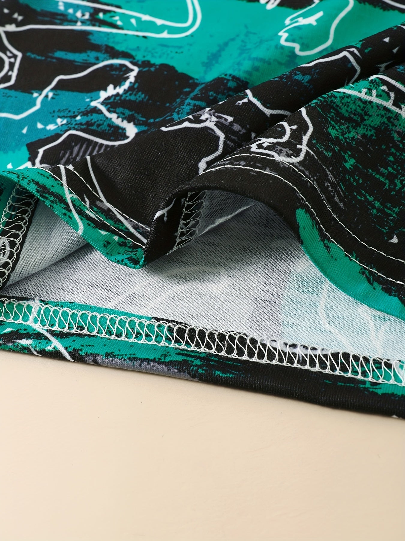 3pcs Baby Boys Dinosaur Print T-shirt Set for Summer