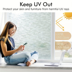 Frosted Glass Window Film Privacy Static Cling UV Blocking