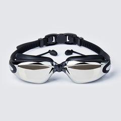 Adult Myopia Swimming Goggles Earplug Professional Pool Glasses Anti Fog Men Wom