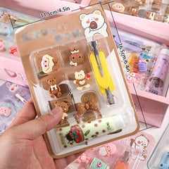 Children's DIY Hair Clip Set with Glue - 4 Piece Set