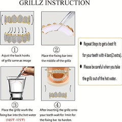 Golden Silvery Tooth Hip Hop Mouth Grills For Men And Women