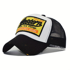 Vintage York Embroidered Men's Baseball Hat Breathable Dad Cap