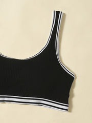 4pcs Solid Sports Bra Set in Various Colors