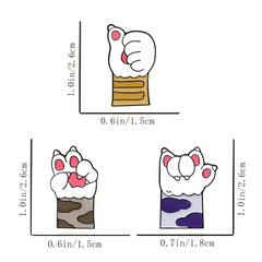Cat Paw Brooch Pin Fun Animal Gift for Kids & Adults