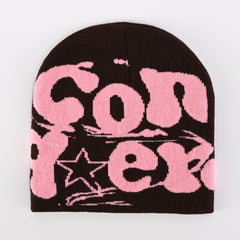 Y2K Hip Hop Beanie Unisex Knit Cap Warm Winter Ski Hat