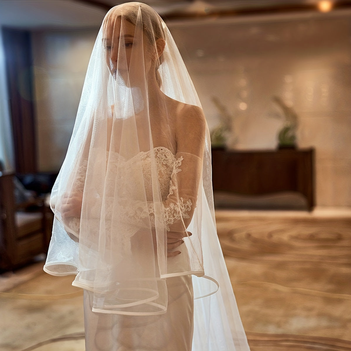 Bride Long Veil Wedding Decal Wedding Accessories