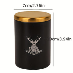 Smoke Pipe With Cover Tea Can Car Storage Can Sealing Cartridge