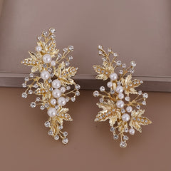 Wedding Hairclip Rhinestone Faux Pearl Barrette Hairpin Hair Accessories