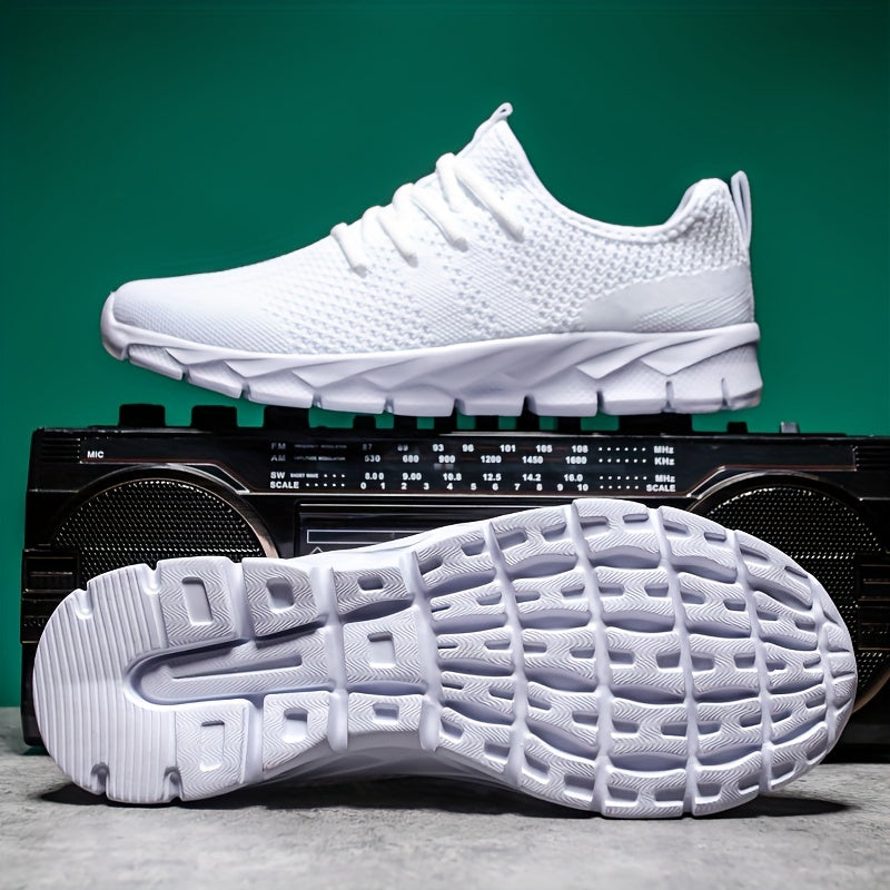 Men's Breathable Woven Running Shoes Lightweight Athletic Sneakers